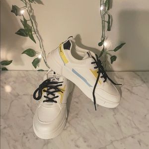 White sneakers